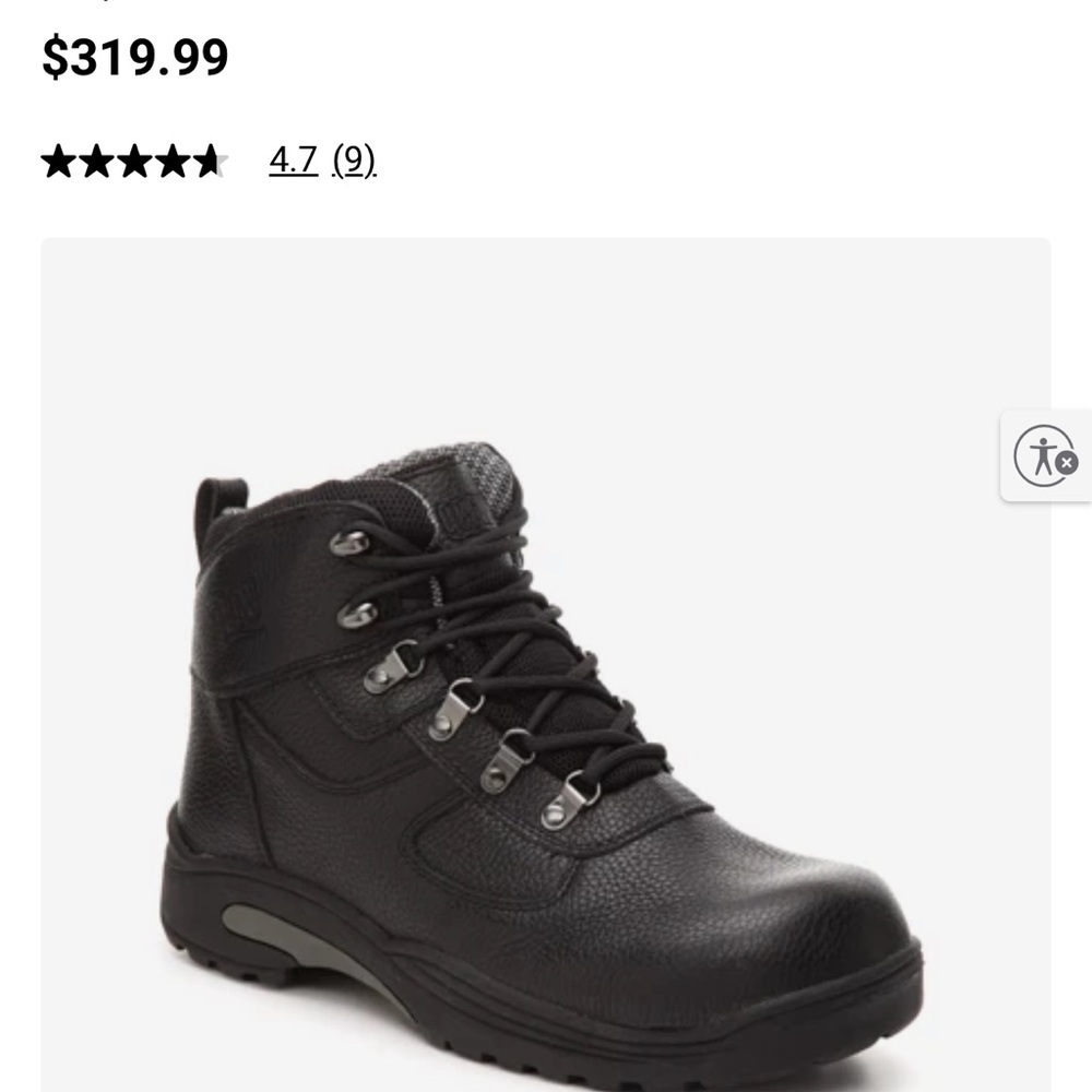 Drew Rockport Black Boots with Durable Leather and Sturdy Sole